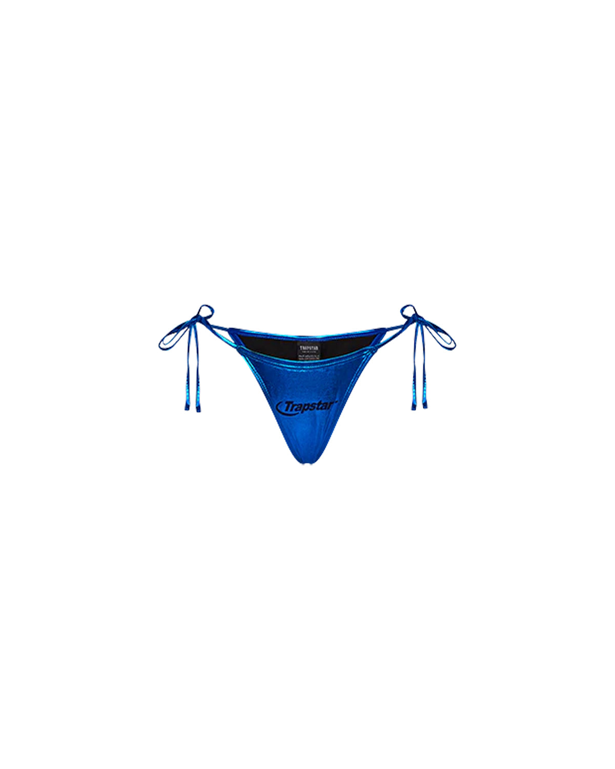 Womens Hyperdrive Metallic Bikini Tie Side Bottoms - Blue