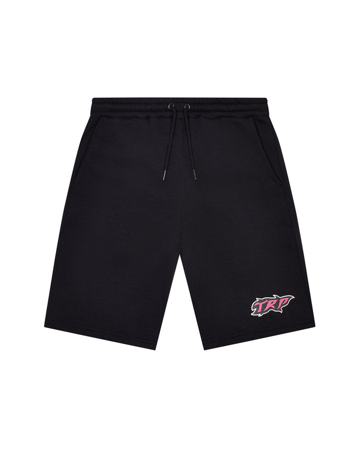 Trapstar TRP Flame Shorts - Black/Pink