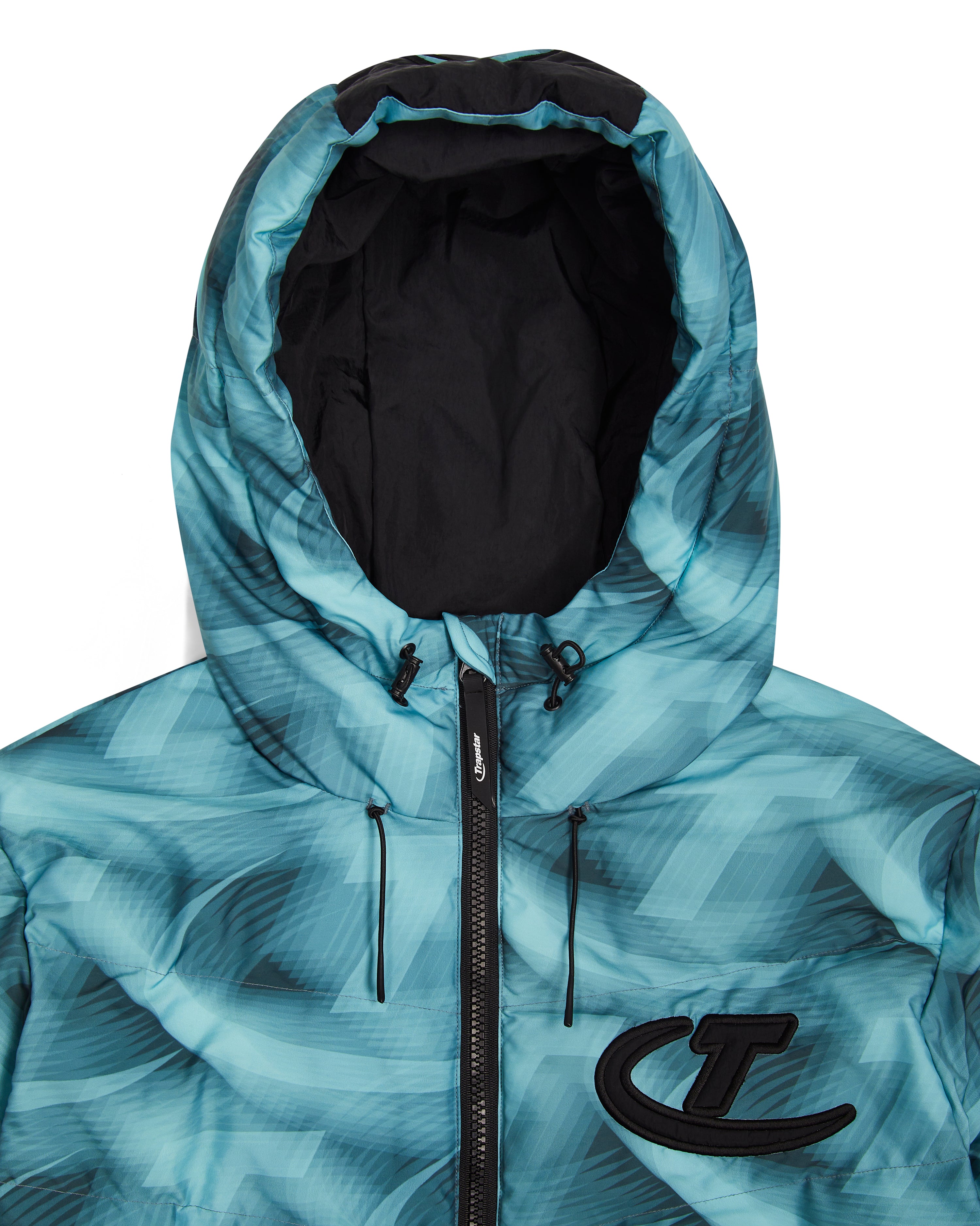 PRE ORDER Hyperdrive Hooded Puffer - Black/Blue