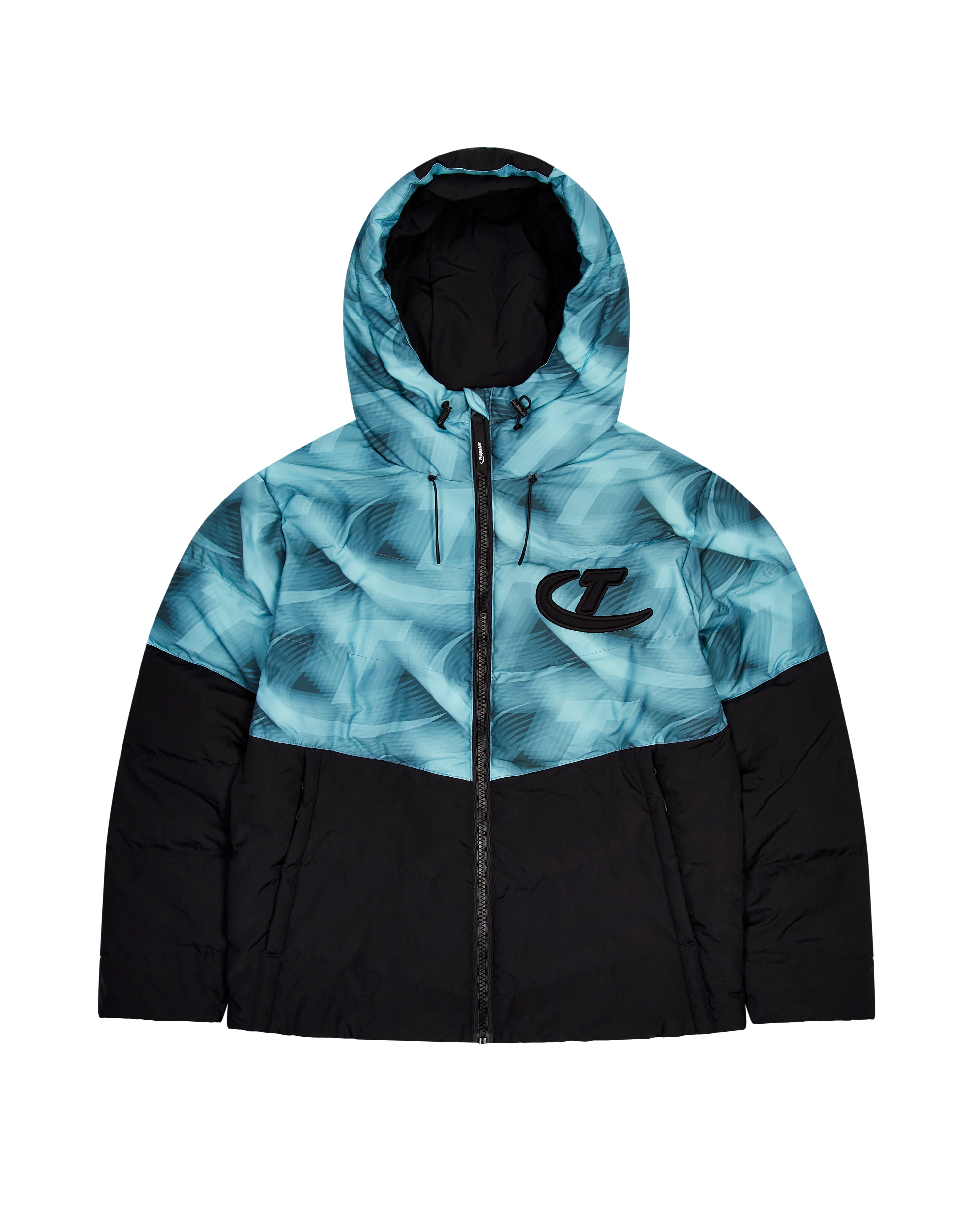 PRE ORDER Hyperdrive Hooded Puffer - Black/Blue