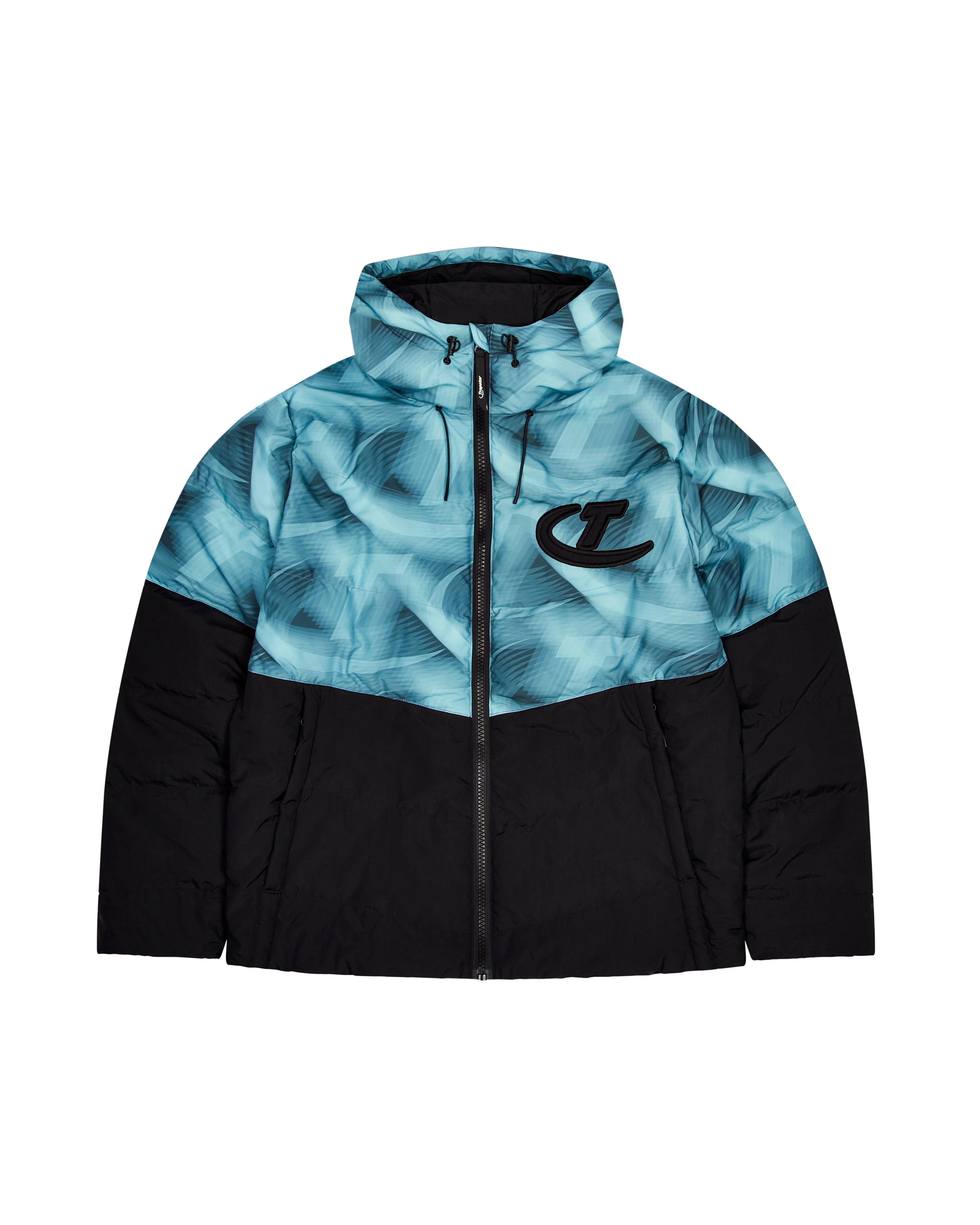 PRE ORDER Hyperdrive Hooded Puffer - Black/Blue