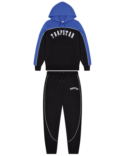 Irongate Chenille Arch Hooded Tracksuit - Black/Blue