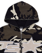 Load image into Gallery viewer, TS Star Camo Hoodie - Brown