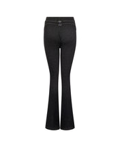 Load image into Gallery viewer, Women&#39;s Two Tone Rib Fitted Trousers - Black/White