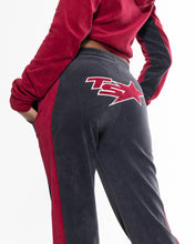Load image into Gallery viewer, Women’s TS-Star Velour Track Bottoms - Burgundy