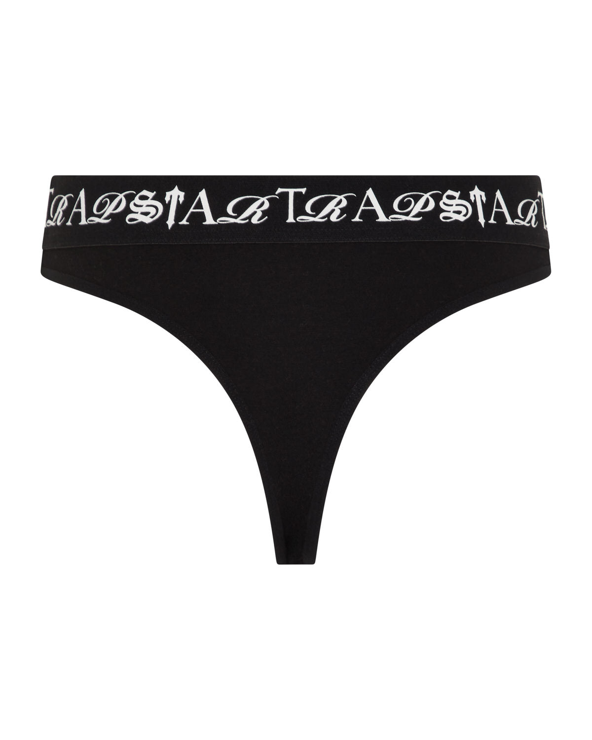 Women's Script Thong - Black/White