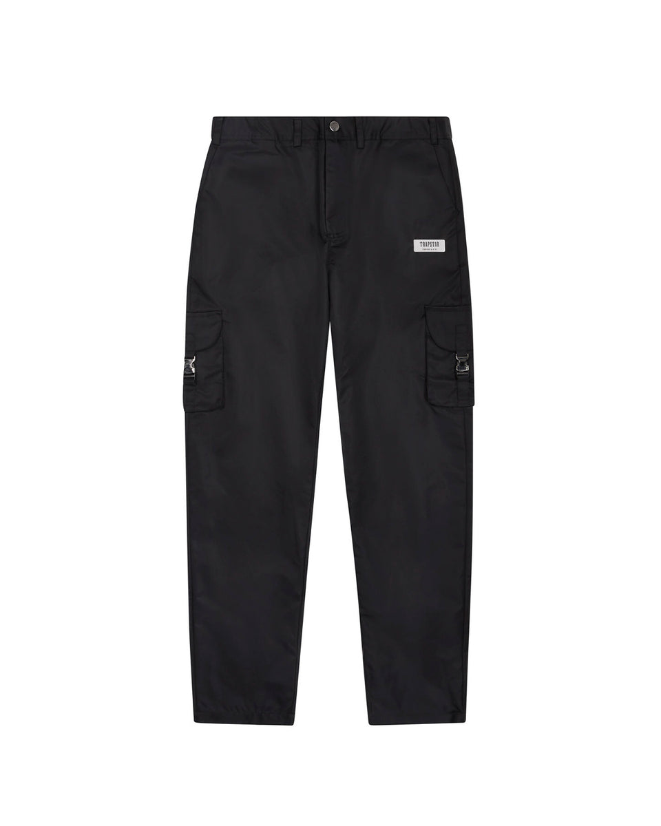 Nylon Cargo Pants - Black – Trapstar London