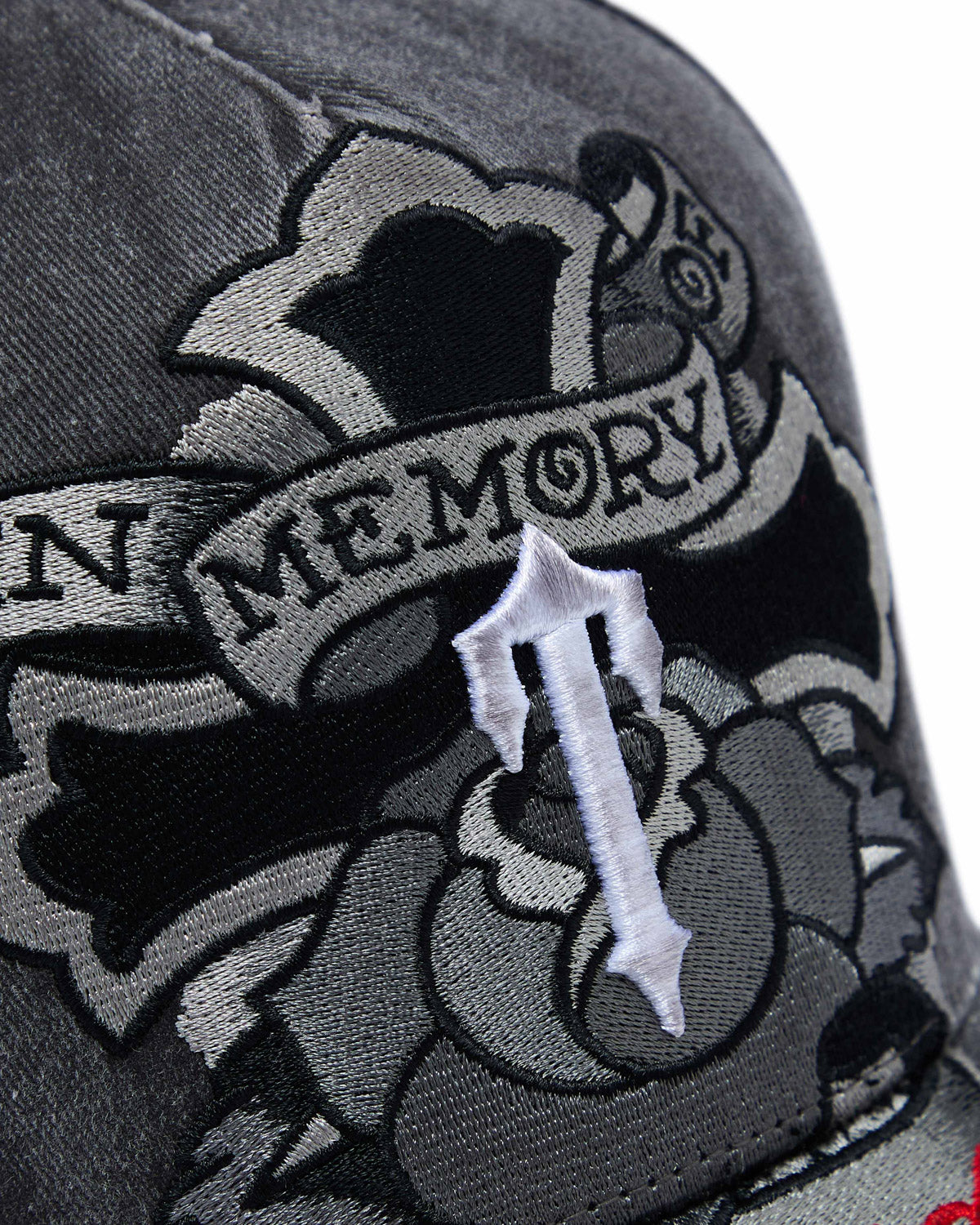 Trapstar x Ed Hardy Cross Cap - Grey