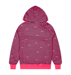 Encryption Hoodie - Neon Pink/Black