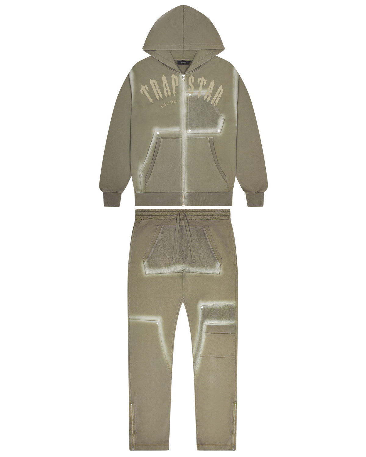 Trapstar Irongate Rivet 2.0 Tracksuit - Olive