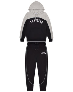 Irongate Chenille Arch Hooded Tracksuit - Black/Grey
