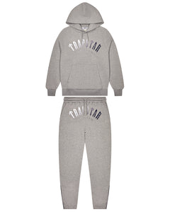 Irongate Arch It's A Secret Hooded Gel Tracksuit - Grey/White