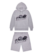 Load image into Gallery viewer, Shooters Hoodie Shorts Set - Grey
