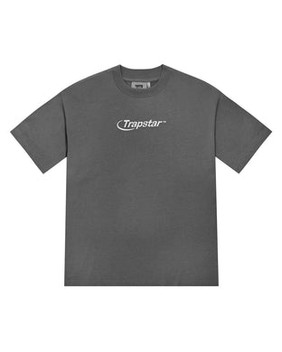 Hyperdrive Embroidered Tee - Grey/Ice Blue