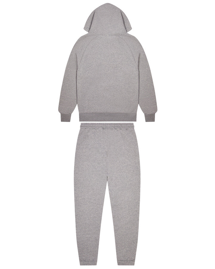 Decoded Chenille Hooded Tracksuit - Grey/Green