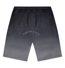 Load image into Gallery viewer, Irongate Arch Chenille Hoodie Short Set - Black Gradient