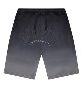 Irongate Arch Chenille Hoodie Short Set - Black Gradient