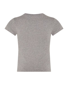 Women’s TS-Star Applique Baby Tee - Grey