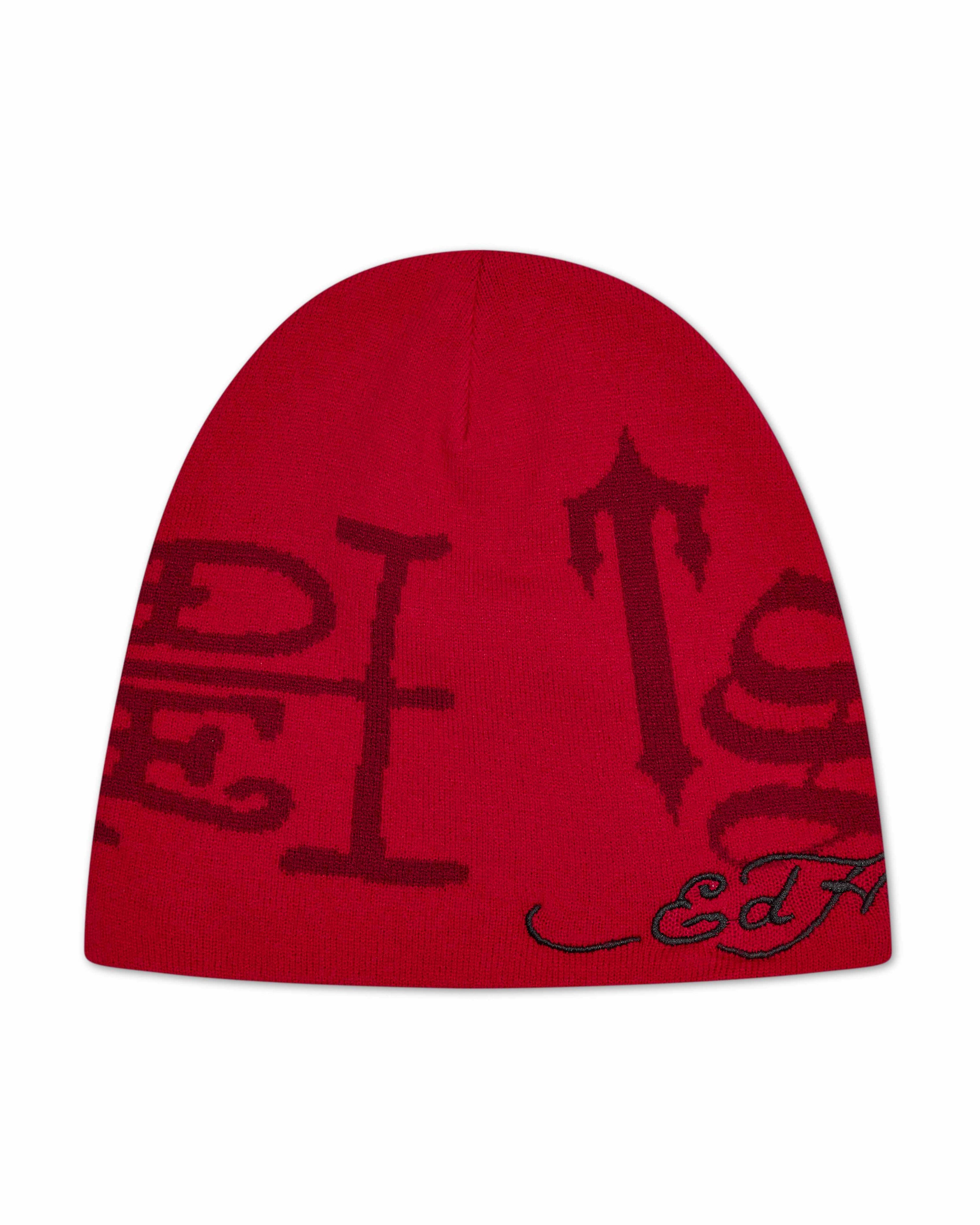 Trapstar x Ed Hardy Beanie - Red