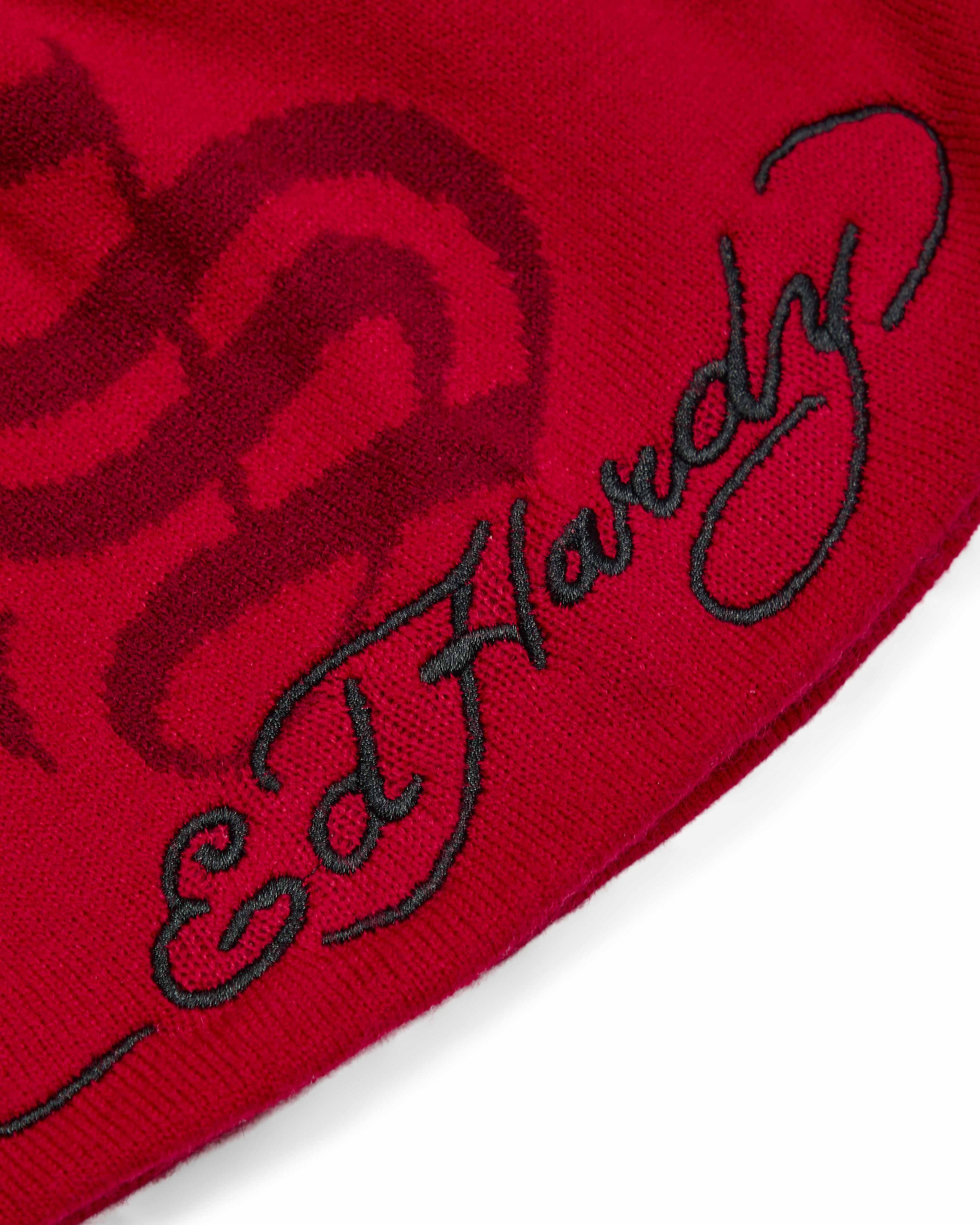 Trapstar x Ed Hardy Beanie - Red