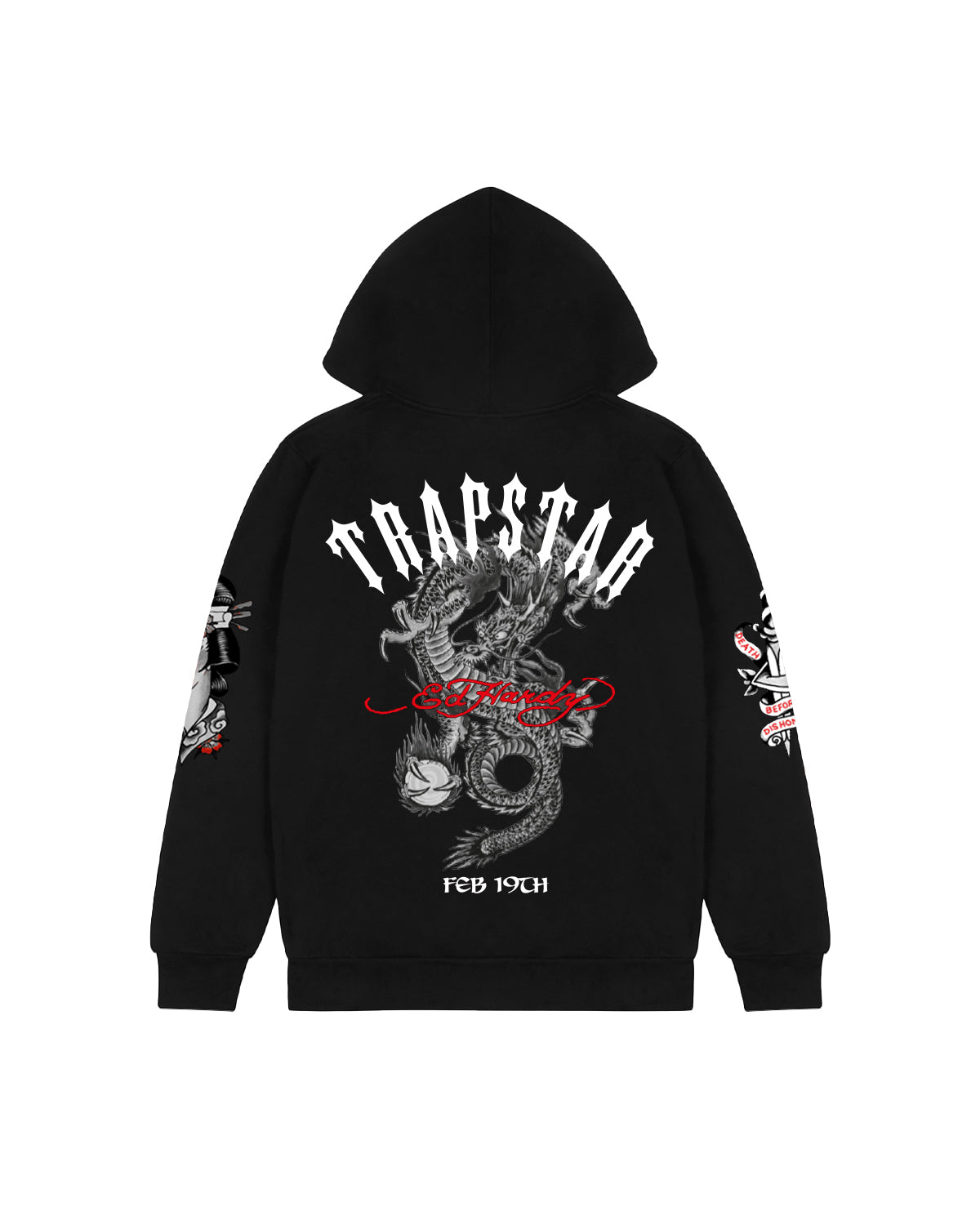 Trapstar x Ed Hardy AOW Hoodie - Black