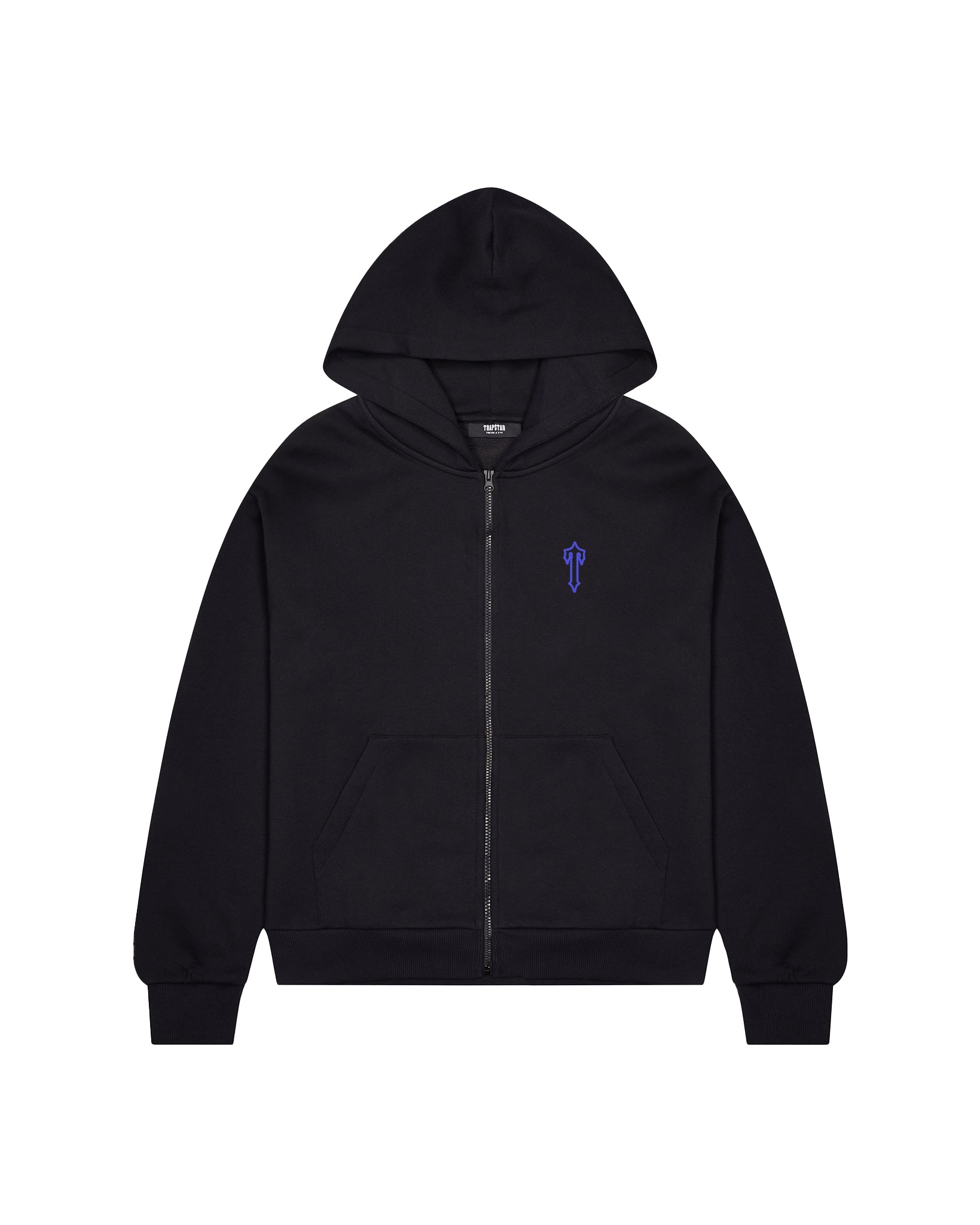 Foundation Zip Through Hoodie - Black/Blue