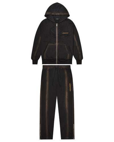 *PRE-ORDER* Hyperdrive Zip Through Tracksuit - Washed Black