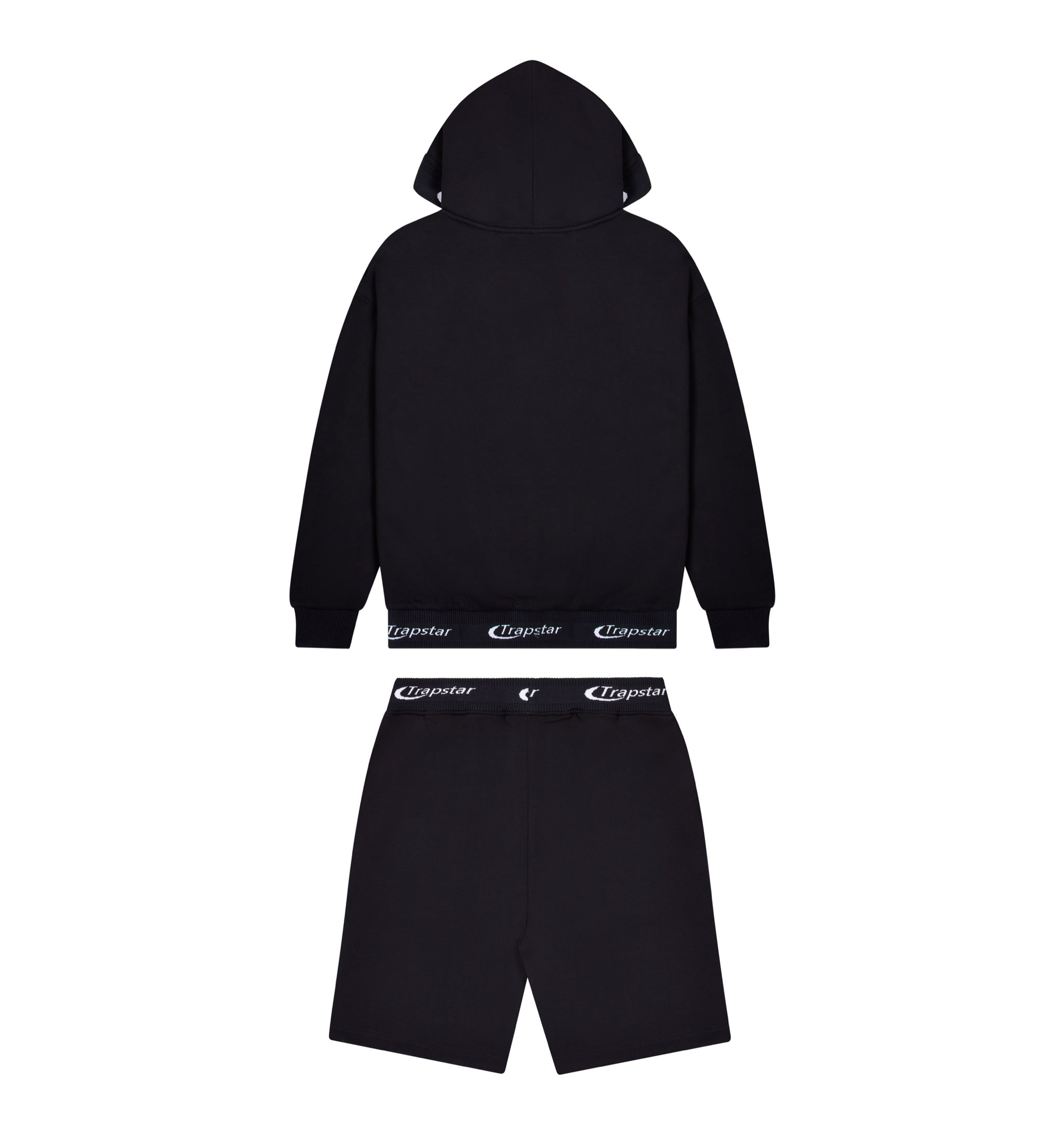 Hyperdrive Rib Hoodie Shorts Set - Black