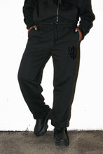 Load image into Gallery viewer, Women’s Irongate Royal-T Flock Jogging Bottoms - Black