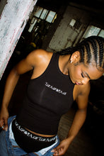 Load image into Gallery viewer, Women&#39;s Script Boxer - Black/White