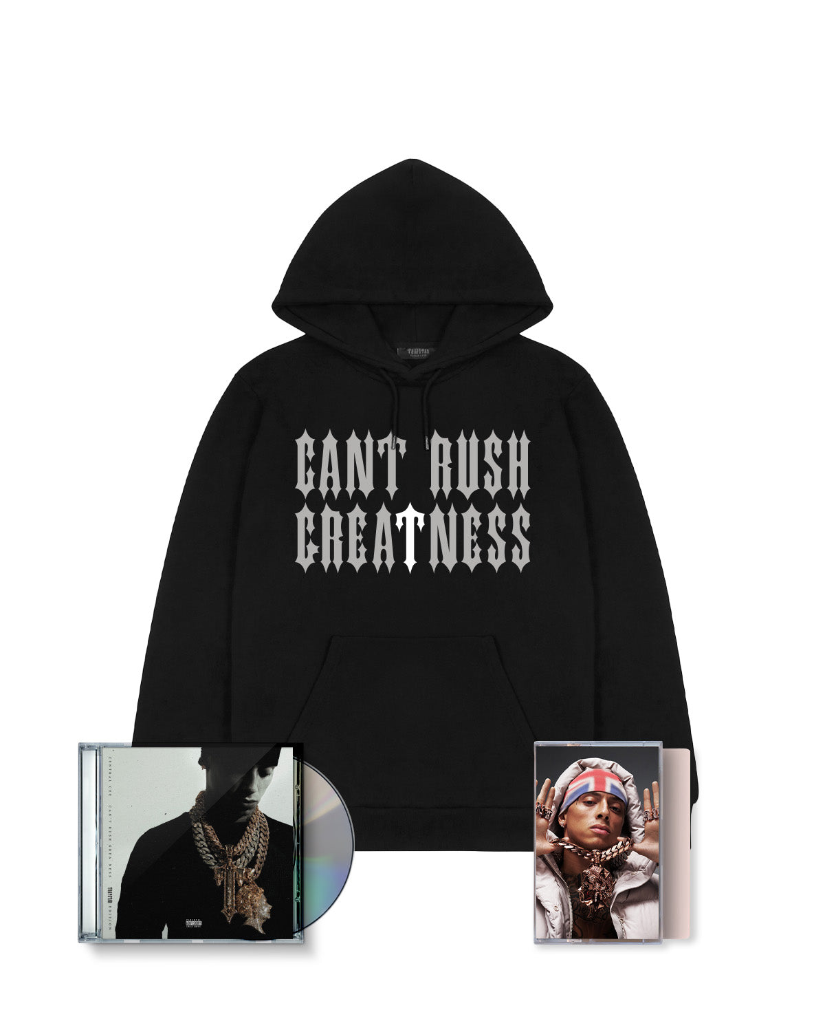 Trapstar x Central Cee Hoodie CD & Cassette Bundle - Black