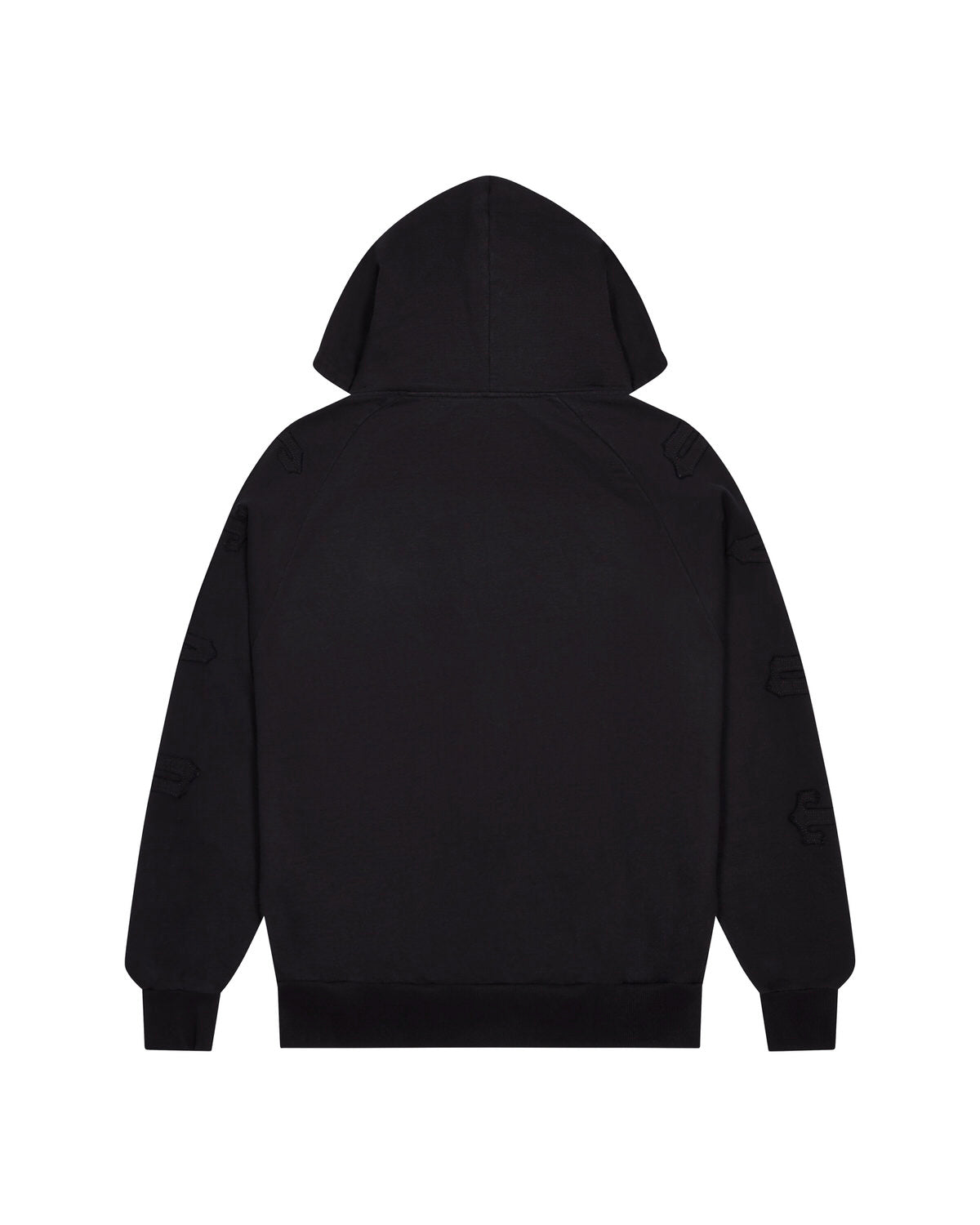 Irongate Patchwork Zip Hoodie - Jet Black