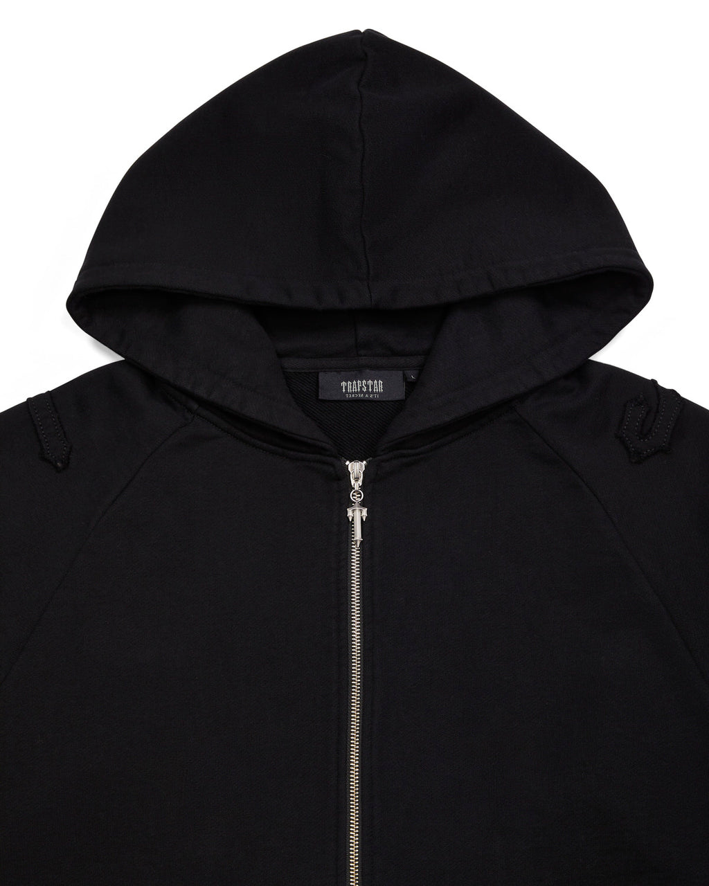Irongate Patchwork Zip Hoodie - Jet Black