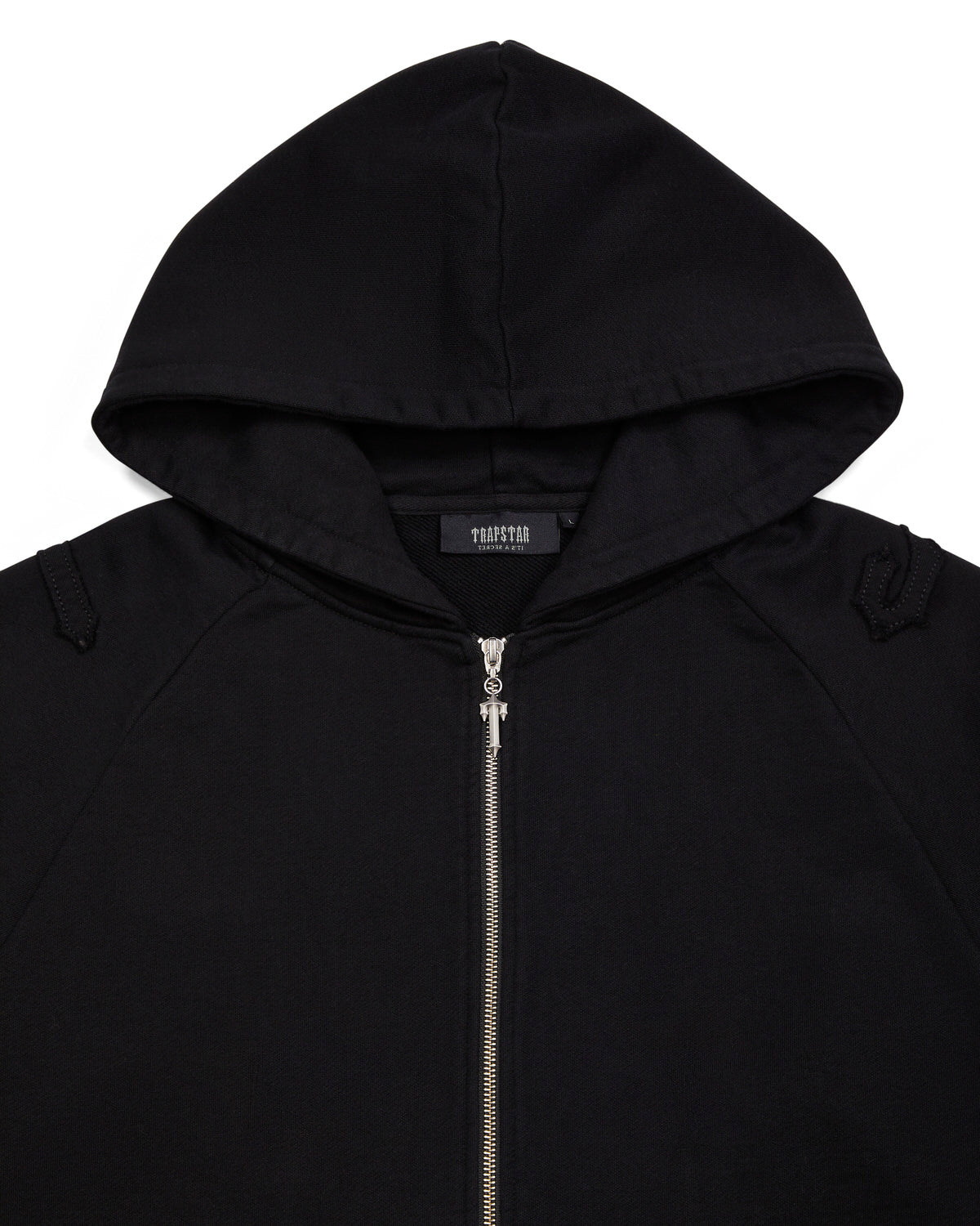 Irongate Patchwork Zip Hoodie - Jet Black