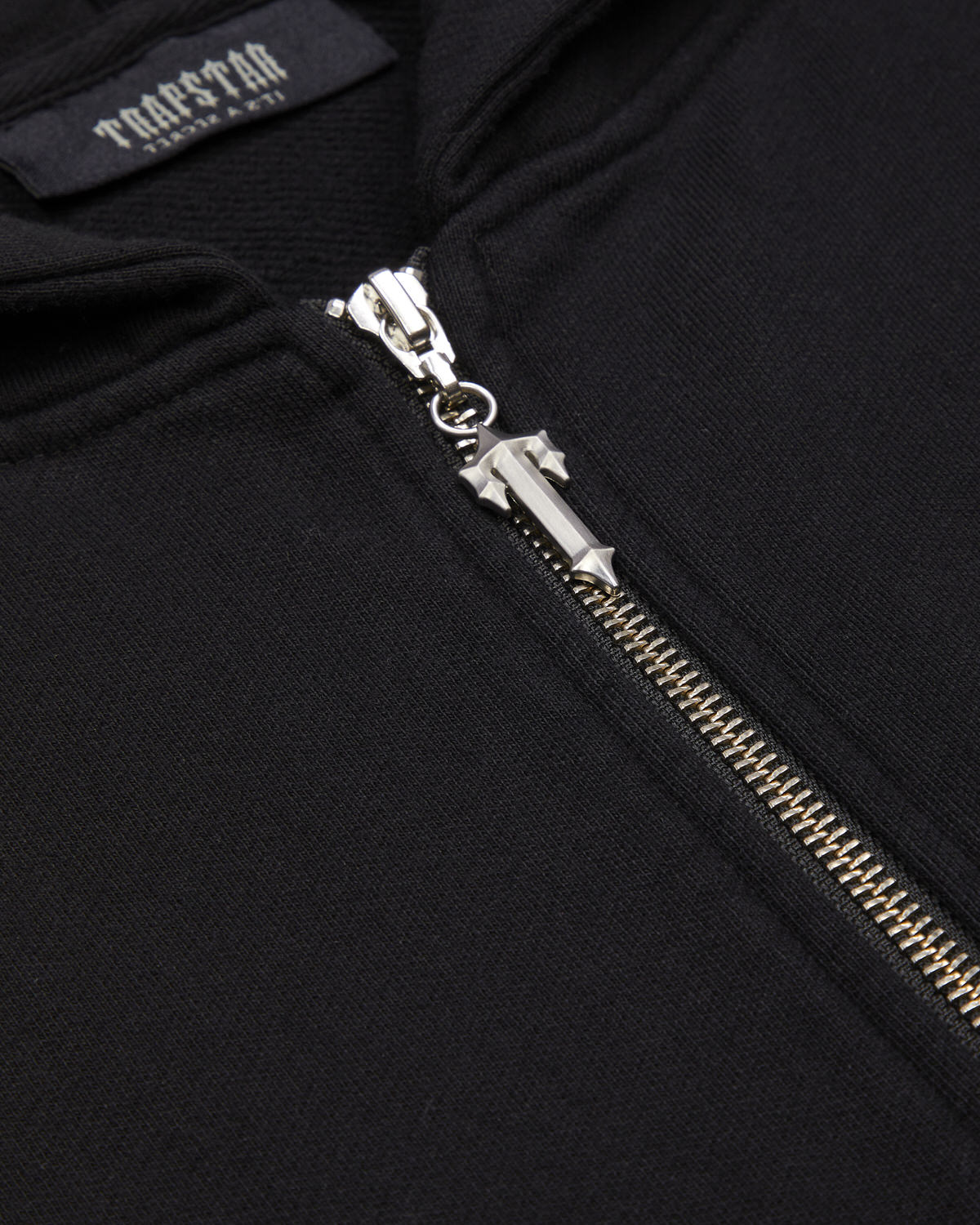 Irongate Patchwork Zip Hoodie - Jet Black