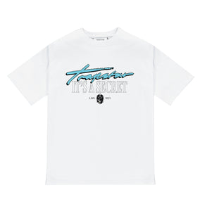 It's A Secret 2023 Tee - White/Teal