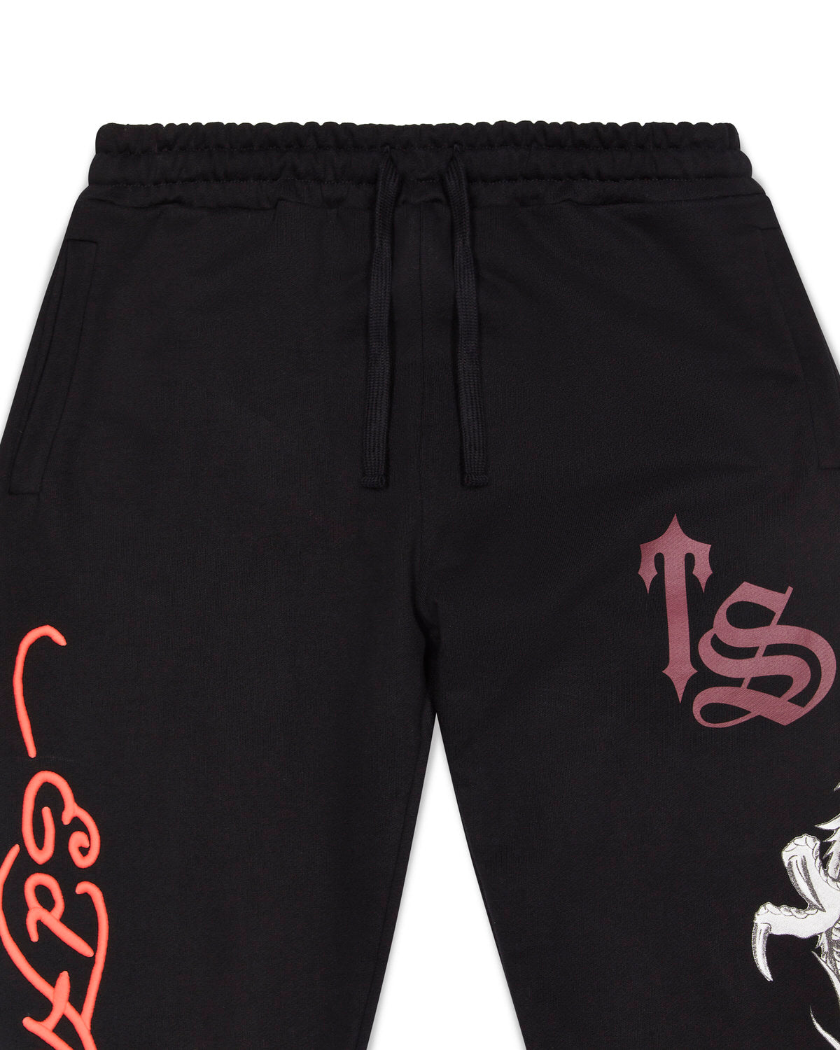 Trapstar x Ed Hardy Script Jogger - Black/Red