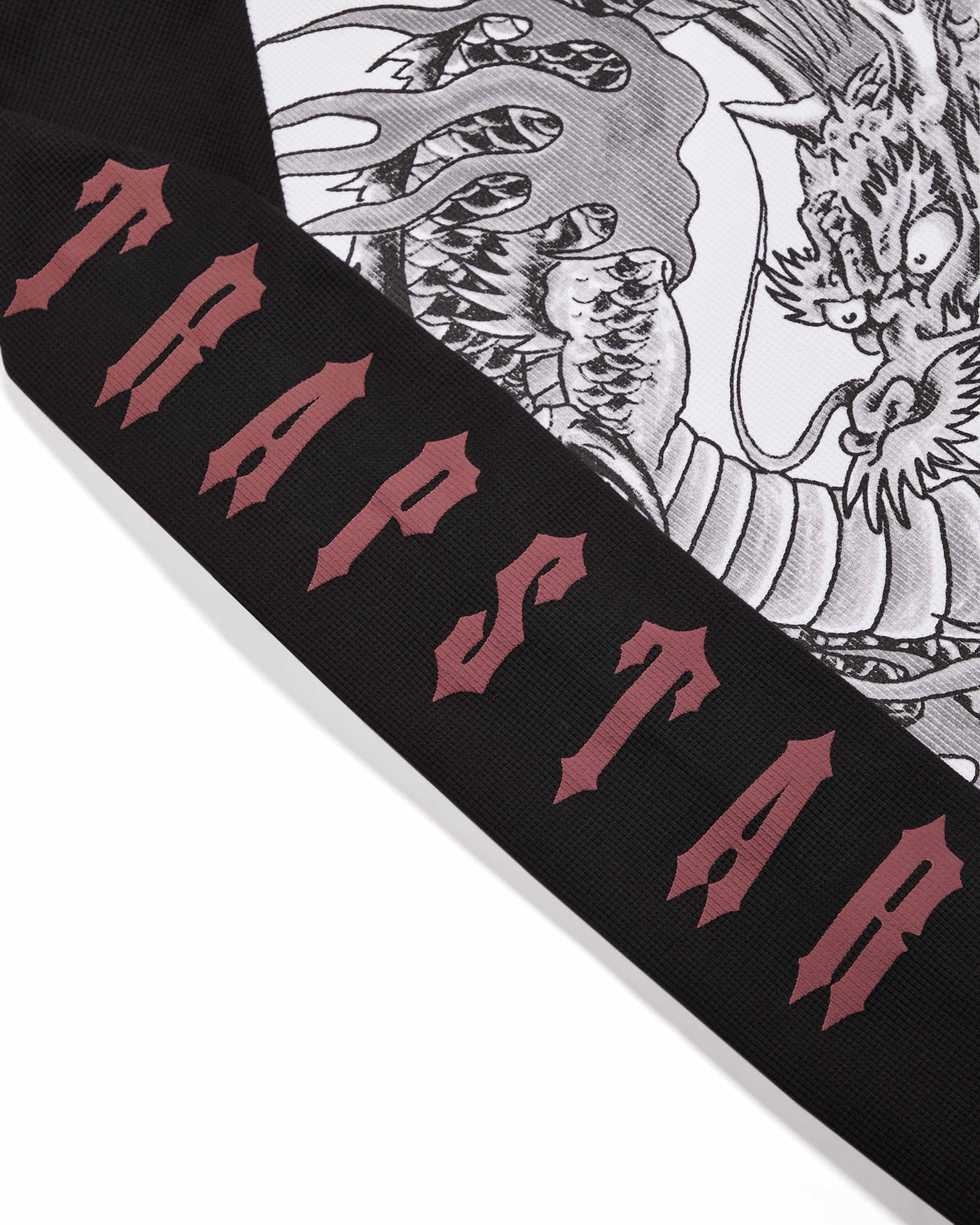 Trapstar x Ed Hardy Waffle LS Top - Black/White