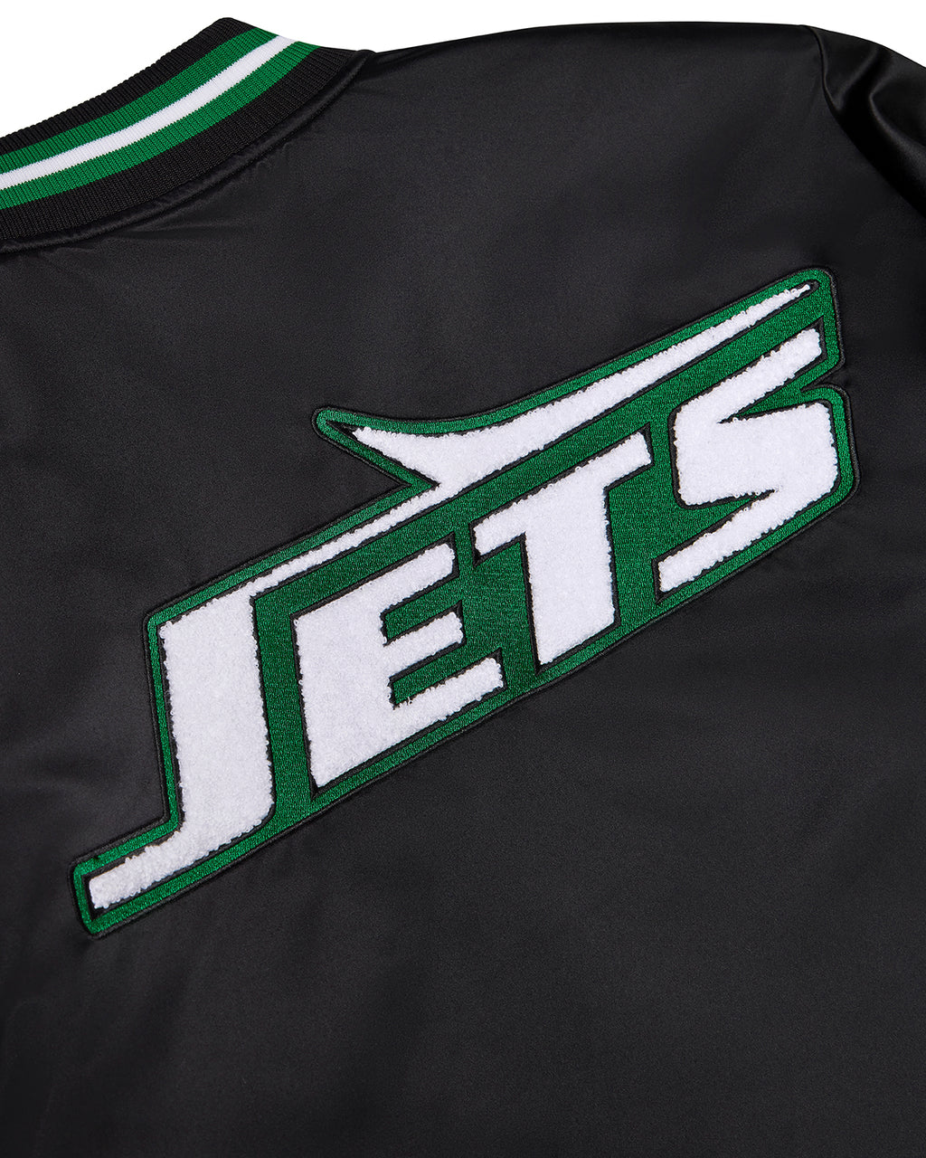 Trapstar x NFL Jets Satin Bomber - Black