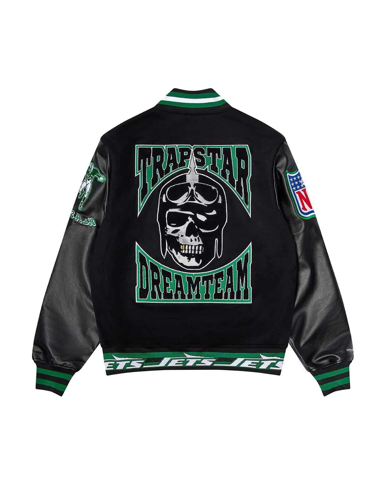 Trapstar x NFL Jets Varsity Jacket - Black