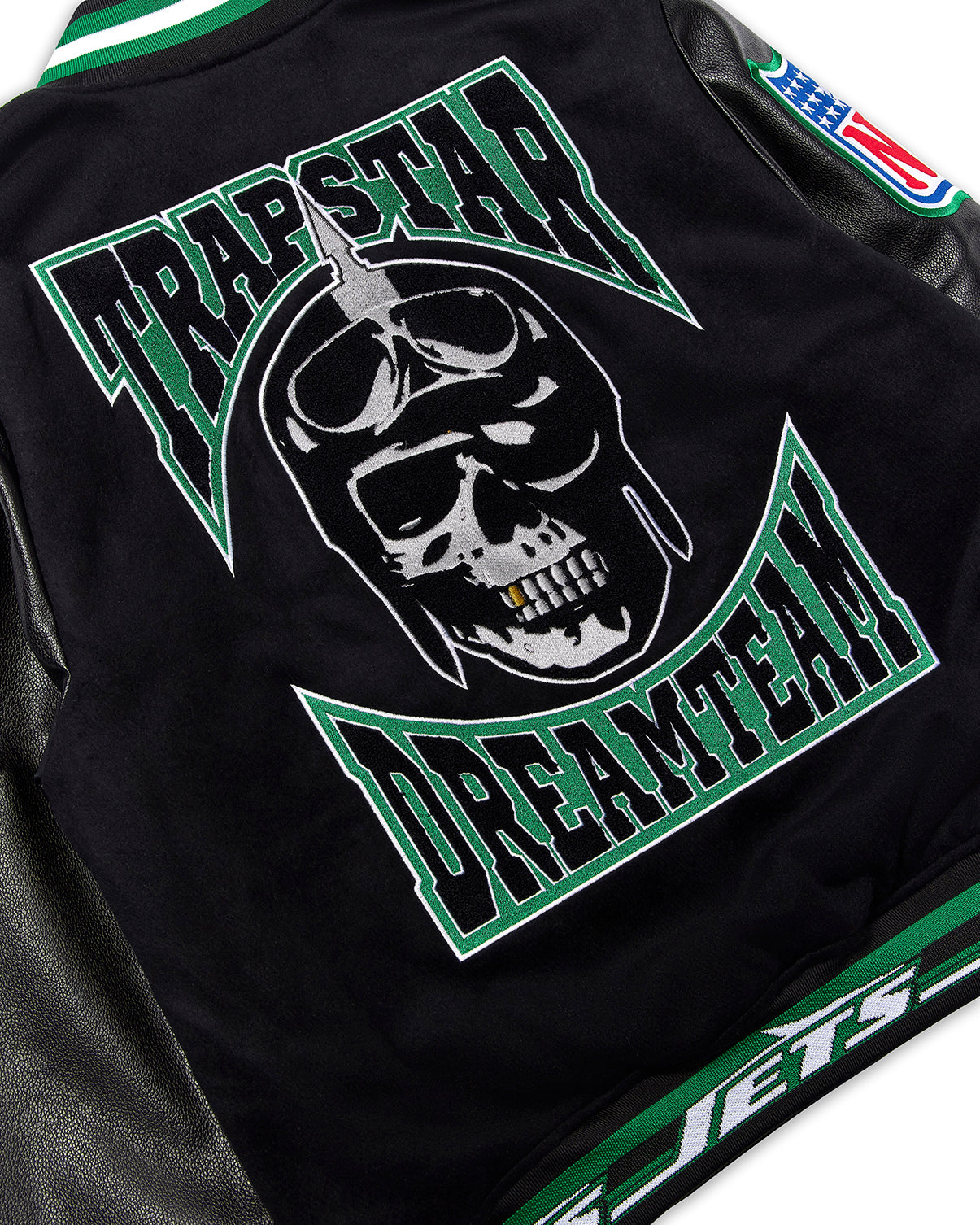 Trapstar x NFL Jets Varsity Jacket - Black