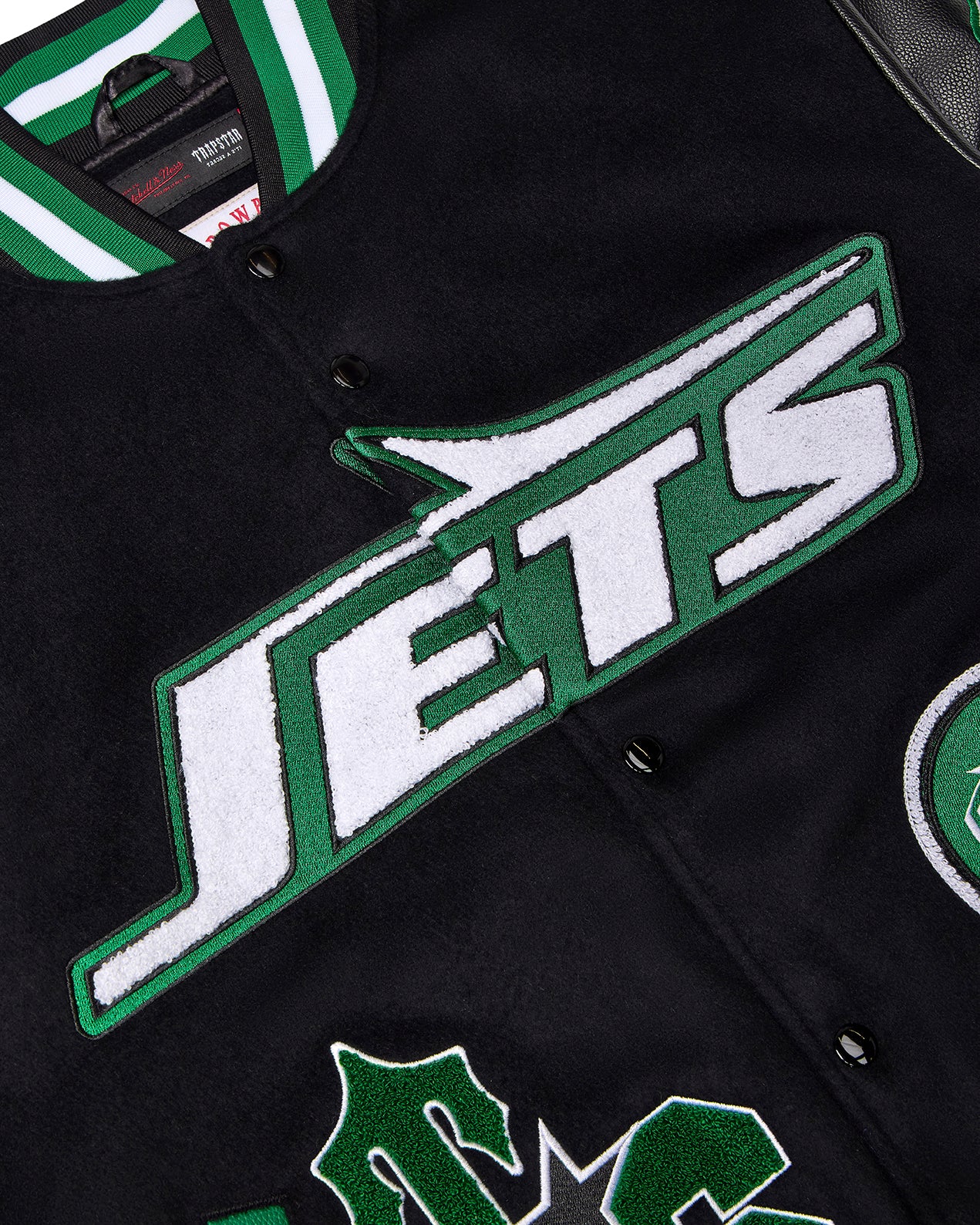 Trapstar x NFL Jets Varsity Jacket - Black