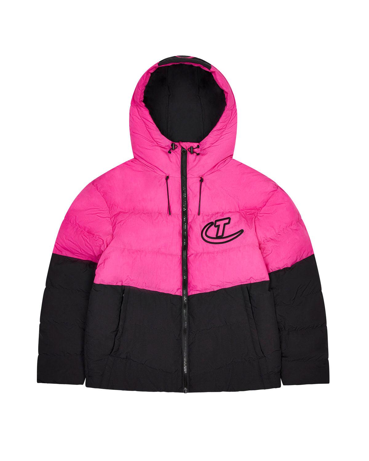 Hyperdrive Hooded Puffer - Black/Pink