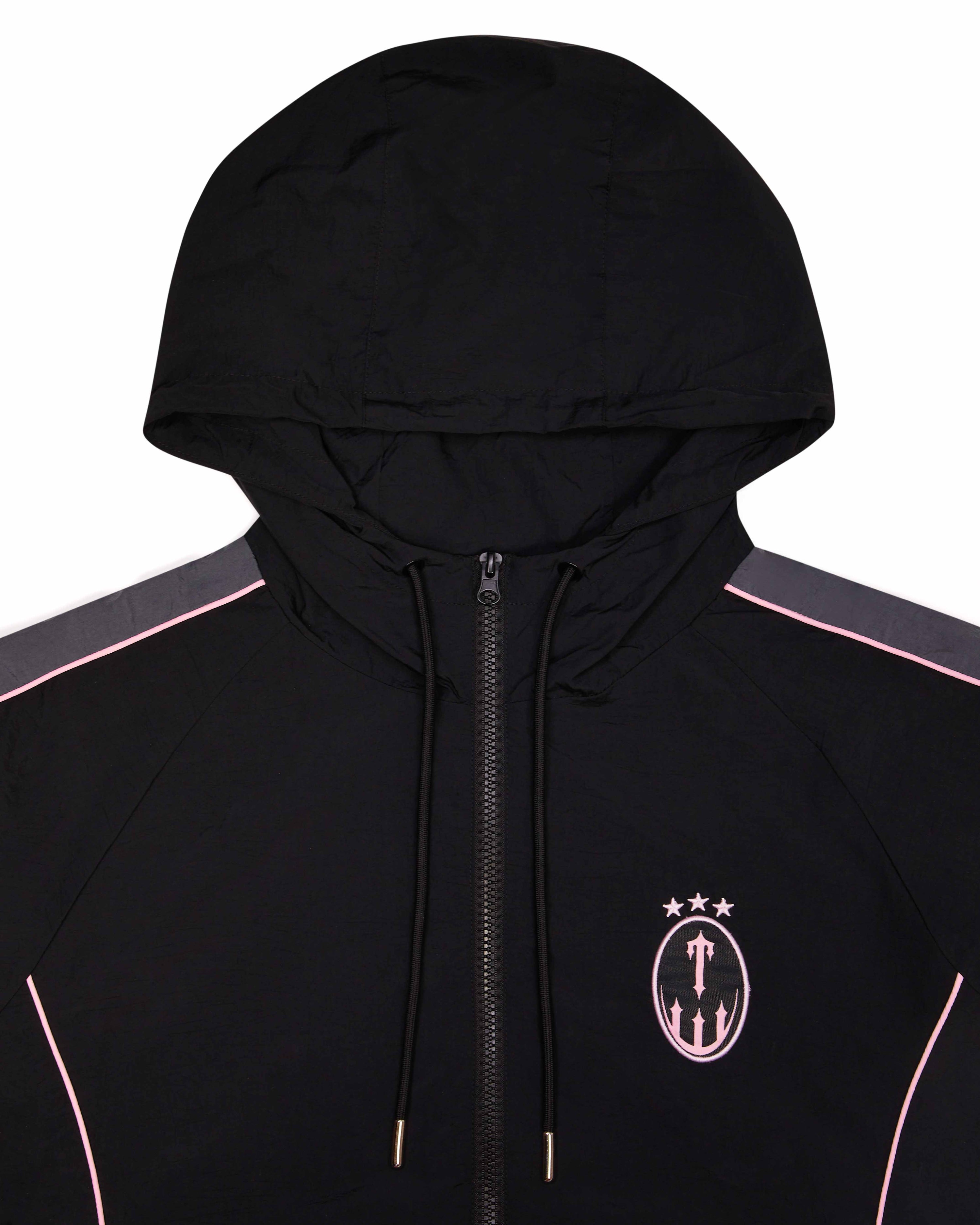 Irongate Crest Shell Tracksuit - Black/Pink