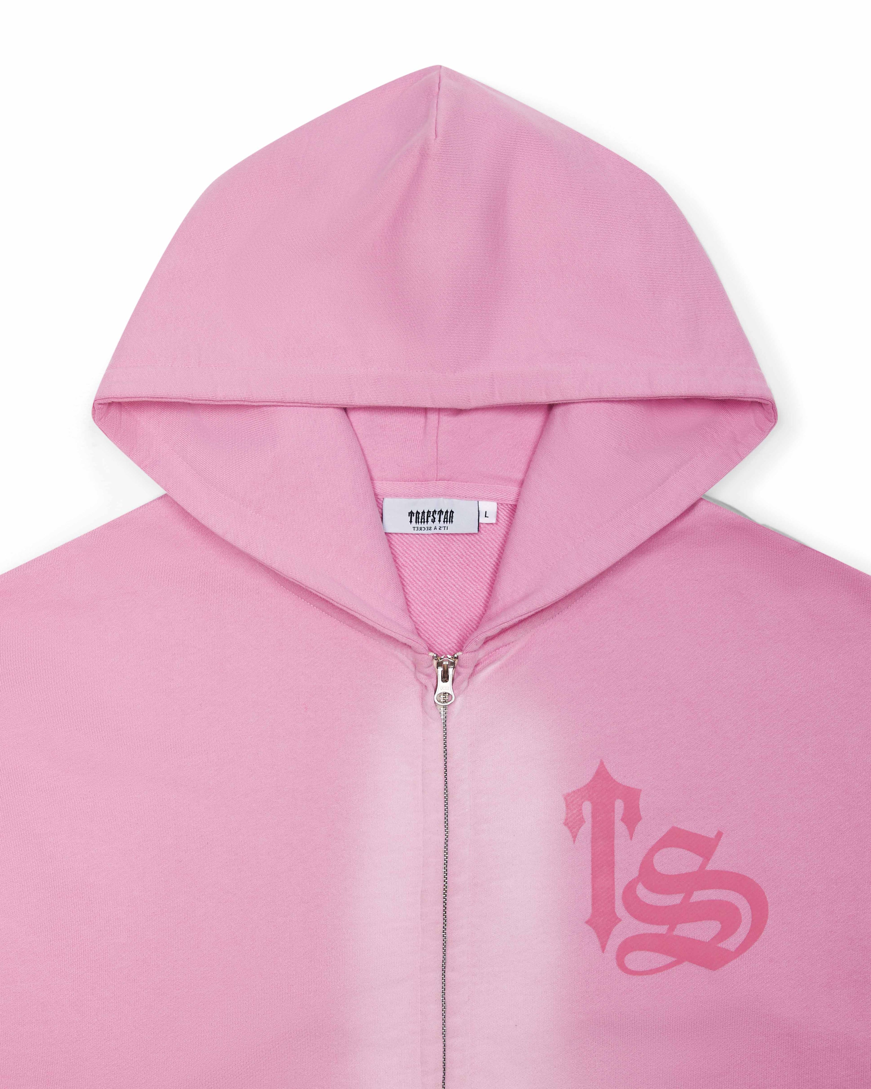 Script Spray Hoodie - Pink