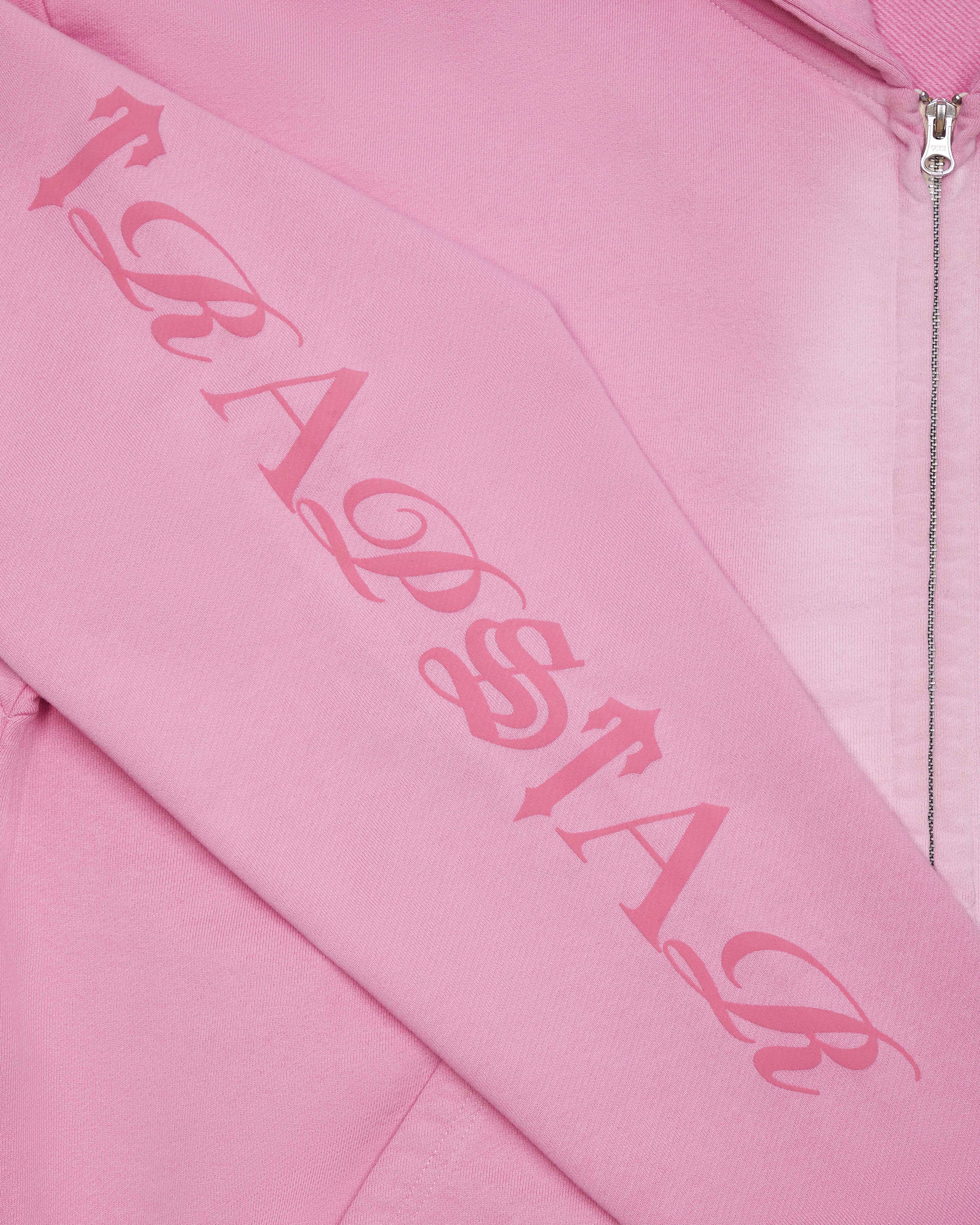 Script Spray Hoodie - Pink