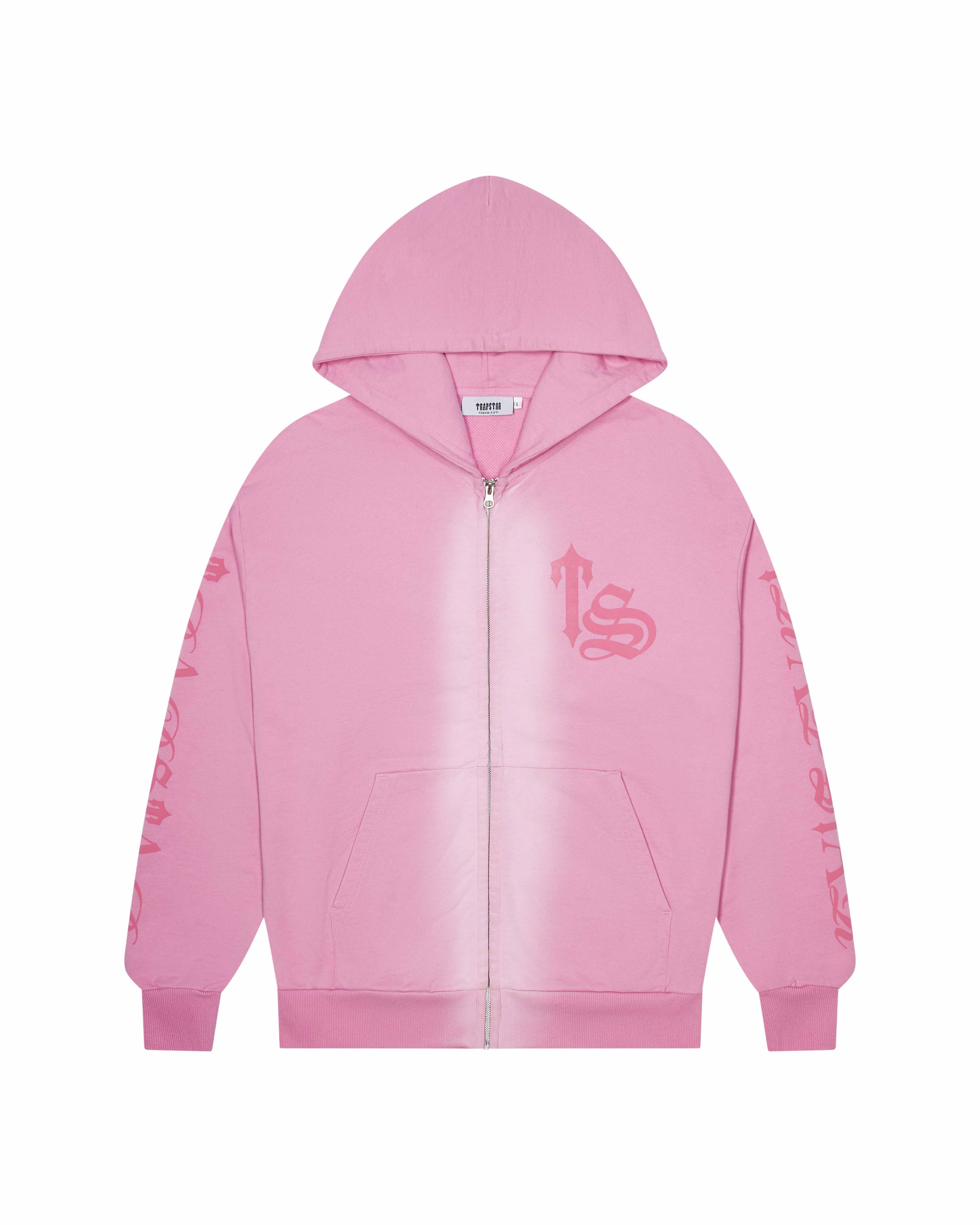 Script Spray Hoodie - Pink