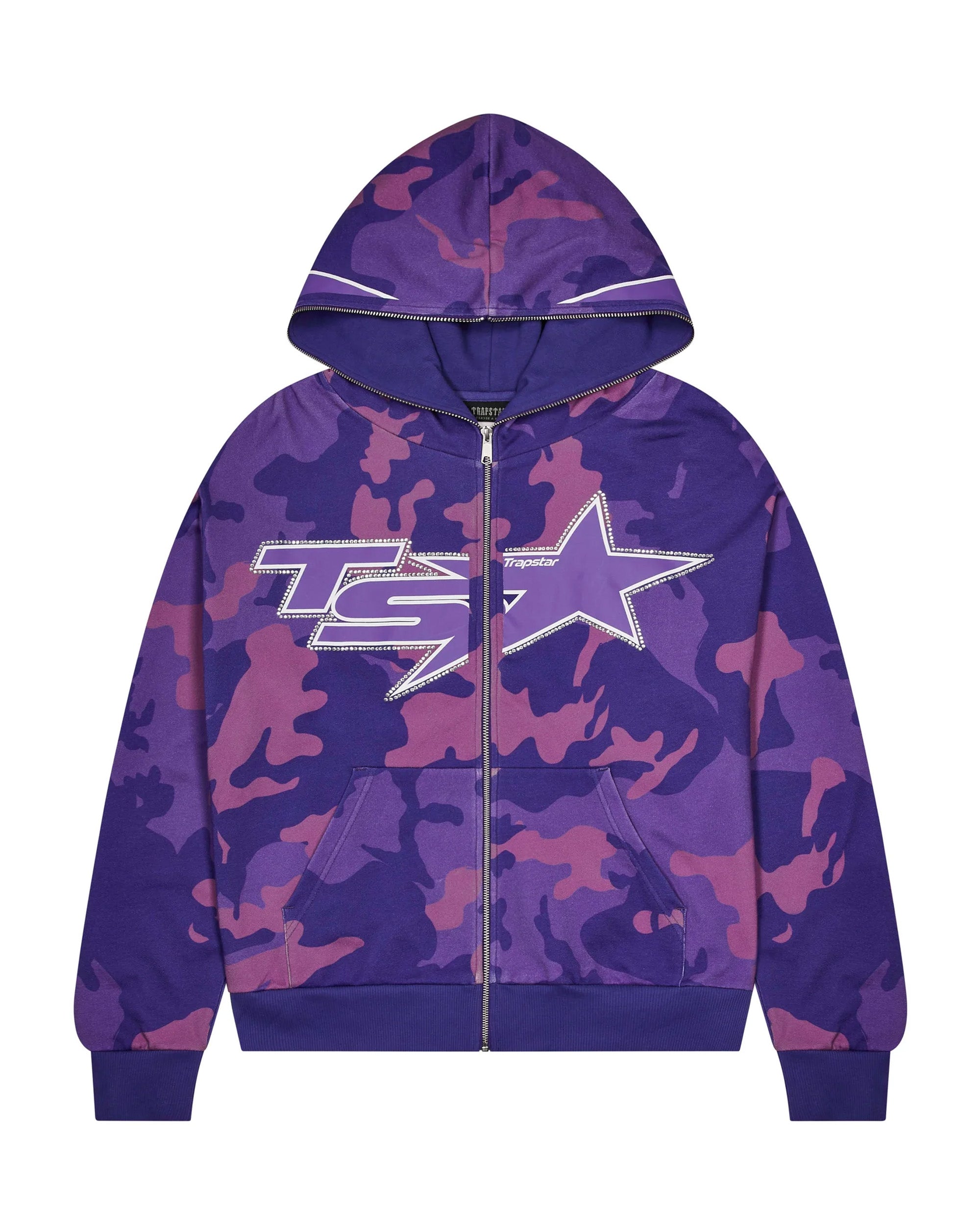 Trapstar TS Star Camo Hoodie - Purple