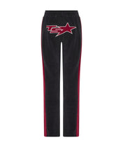 Load image into Gallery viewer, Women’s TS-Star Velour Track Bottoms - Burgundy