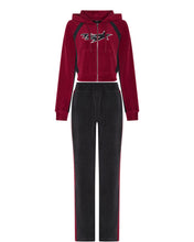 Load image into Gallery viewer, Women’s TS-Star Velour Track Bottoms - Burgundy